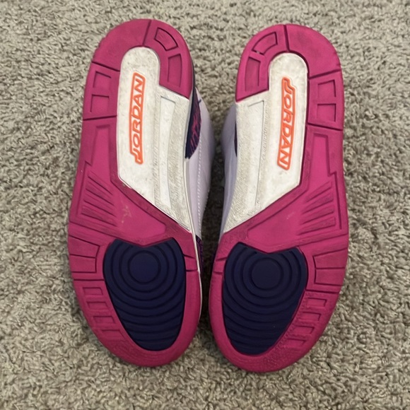 Purple Jordans BARELY WORN - Picture 2 of 4